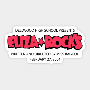 Eliza Rocks Sticker